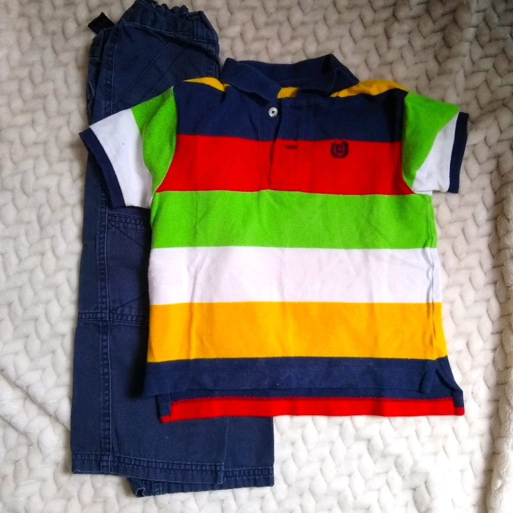 Toddler Boys Pants & Polo
